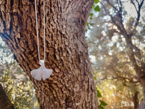 Collana Ginkgo Biloba con incisione personalizzata - immagine 9