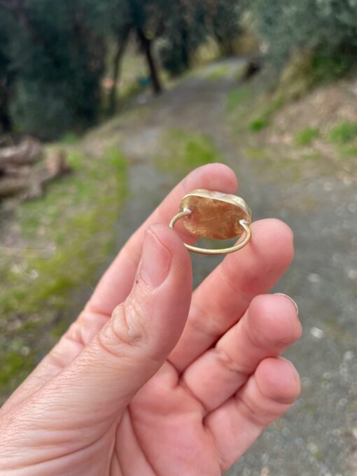 Anello vetrino marino bianco - taglia 16.5 - immagine 14