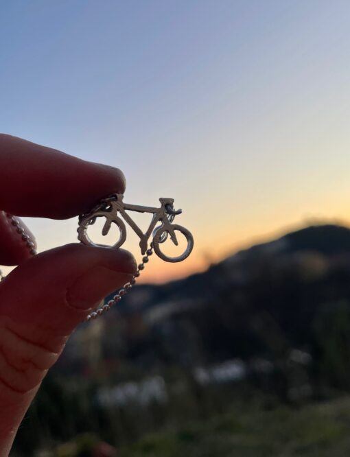 Collana bicicletta con o senza scritta personalizzata - immagine 3