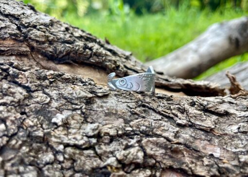 Anello acciuga - anello a forma di pesce - il mare è fragile - immagine 3