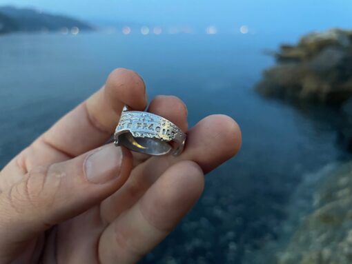 Anello acciuga - anello a forma di pesce - il mare è fragile - immagine 11