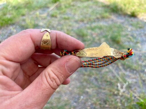 Bracciale acciuga - bracciale pesce - rispetta il mare - immagine 10