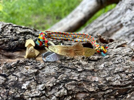 Bracciale acciuga - bracciale pesce - rispetta il mare - immagine 9