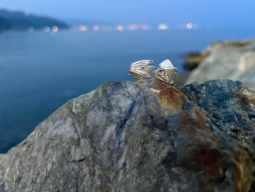 Anello acciuga - anello a forma di pesce - il mare è fragile - immagine 10